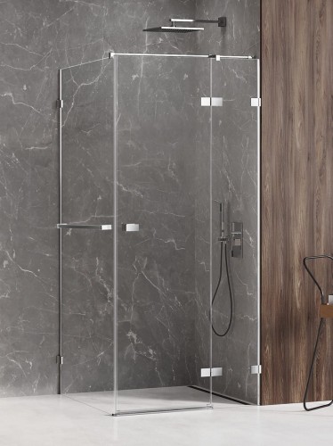 New Trendy Nz4 Kabina Avexa 1D Prostokątna P 90X80X200 Czyste 6mm Active Shield 2 0 Wieszak EXK-2420