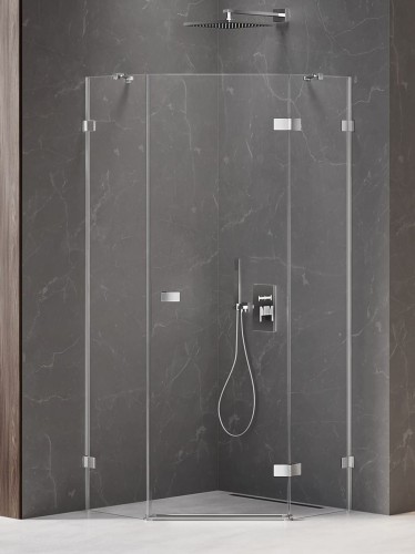 New Trendy Kabina Avexa 1D Pięciokątna P 80X80X200 Czyste 6mm Active Shield 2 0  EXK-3885