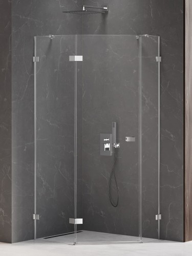 New Trendy Kabina Avexa 1D Pięciokątna L 90X90X200 Czyste 6mm Active Shield 2 0  EXK-3886
