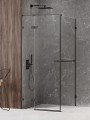 New Trendy Nz4 Kabina Avexa Black 1D Prostokątna L 80X90X200 Czyste 6mm Active Shield 2 0 Wieszak EXK-2537
