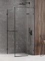 New Trendy Nz4 Kabina Avexa Black 1D Prostokątna P 90X80X200 Czyste 6mm Active Shield 2 0 Wieszak EXK-2572