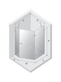 New Trendy Kabina Avexa Black 1D Pięciokątna Asymetryczna P 100X80X200 Czyste 6mm Active Shield 2 0 Drzwi Prawe EXK-3883