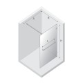 New Trendy Kabina Avexa Black Walk-In U 100X200 Czyste 8mm Active Shield 2 0 Wieszak EXK-2680