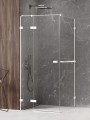 New Trendy Nz4 Kabina Avexa White 1D Prostokątna L 120X100X200 Czyste 6mm Active Shield 2 0 Wieszak EXK-2788