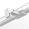 New Trendy Nz2 Kabina Avexa White 1D Prostokątna Przyścienna P 80X110X200 Czyste 6mm Active Shield 2 0  EXK-2880