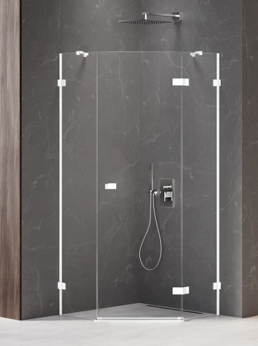 New Trendy Nz2 Kabina Avexa White 1D Pięciokątna P 90X90X200 Czyste 6mm Active Shield 2 0  EXK-3865