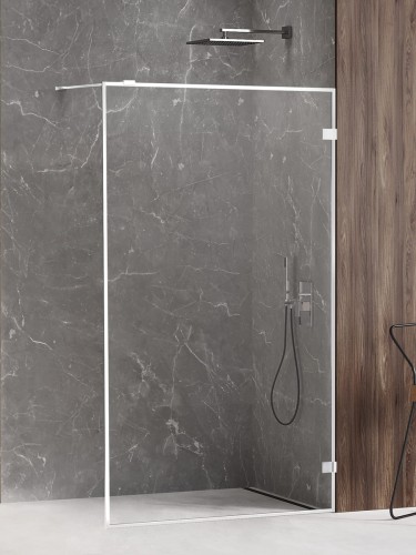 New Trendy Nz4 Kabina Avexa White Walk-In  90X200 Czyste 6mm Active Shield 2 0 Ramka Alu EXK-2910