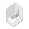 New Trendy Nz4 Parawan Nawannowy Avexa White  50X150 Czyste 6mm Active Shield 2 0  EXK-2960