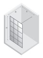 New Trendy Nz6 Kabina Avexa White Walk-In U 80X200 Czyste 6mm Active Shield 2 0 Wzór Kratka EXK-2983