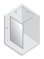 New Trendy Nz6 Kabina Avexa White Walk-In U 100X200 Czyste 8mm Active Shield 2 0 Wzór Ramka EXK-3005