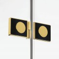 New Trendy Kabina Avexa Gold Brushed 1D Prostokątna Przyścienna L 100X90X200 Czyste 6mm Active Shield 2 0  EXK-3084