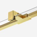 New Trendy Kabina Avexa Gold Brushed 1D Pięciokątna Asymetryczna P 100X80X200 Czyste 6mm Active Shield 2 0 Drzwi Lewe EXK-3860