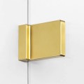 New Trendy Kabina Avexa Gold Brushed 1D Pięciokątna Asymetryczna P 100X80X200 Czyste 6mm Active Shield 2 0 Drzwi Lewe EXK-3860