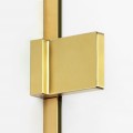 New Trendy Kabina Avexa Gold Brushed 1D Pięciokątna Asymetryczna P 100X80X200 Czyste 6mm Active Shield 2 0 Drzwi Lewe EXK-3860