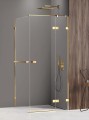 New Trendy Nz4 Kabina Avexa Gold Shine 1D Prostokątna P 120X80X200 Czyste 6mm Active Shield 2 0 Wieszak EXK-3217