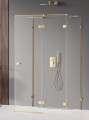 New Trendy Kabina Avexa Gold Shine 1D Kwadratowa Przyścienna P 110X110X200 Czyste 6mm Active Shield 2 0  EXK-2146