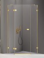 New Trendy Kabina Avexa Gold Shine 1D Pięciokątna L 80X80X200 Czyste 6mm Active Shield 2 0  EXK-3840