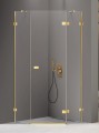 New Trendy Kabina Avexa Gold Shine 1D Pięciokątna P 80X80X200 Czyste 6mm Active Shield 2 0  EXK-3841