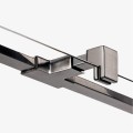 New Trendy Drzwi Wnękowe Avexa Gunmetal Brushed 1D L 120X200 Czyste 6mm Active Shield 2 0  EXK-3252