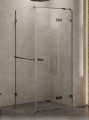 New Trendy Nz4 Kabina Avexa Gunmetal Brushed 1D Prostokątna P 110X100X200 Czyste 6mm Active Shield 2 0 Wieszak EXK-3309
