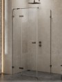 New Trendy Kabina Avexa Gunmetal Brushed 1D Prostokątna L 90X80X200 Czyste 6mm Active Shield 2 0  EXK-3325
