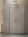 New Trendy Kabina Avexa Gunmetal Brushed 1D Kwadratowa Przyścienna L 110X110X200 Czyste 6mm Active Shield 2 0  EXK-3425
