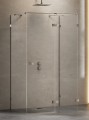 New Trendy Kabina Avexa Gunmetal Brushed 1D Prostokątna Przyścienna P 90X120X200 Czyste 6mm Active Shield 2 0  EXK-3444
