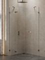 New Trendy Kabina Avexa Gunmetal Brushed 1D Pięciokątna L 90X90X200 Czyste 6mm Active Shield 2 0  EXK-3831