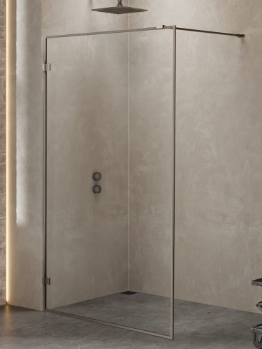 New Trendy Nz4 Kabina Avexa Gunmetal Brushed Walk-In  70X200 Czyste 6mm Active Shield 2 0 Ramka Alu EXK-3509