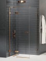 New Trendy Kabina Avexa Copper Brushed 1D Prostokątna L 80X70X200 Czyste 6mm Active Shield 2 0  EXK-3545