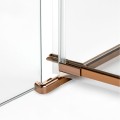 New Trendy Kabina Avexa Copper Brushed 1D Prostokątna P 120X70X200 Czyste 6mm Active Shield 2 0  EXK-3599
