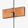 New Trendy Kabina Avexa Copper Brushed 1D Kwadratowa Przyścienna L 110X110X200 Czyste 6mm Active Shield 2 0  EXK-3712