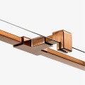 New Trendy Kabina Avexa Copper Brushed 1D Kwadratowa Przyścienna P 80X80X200 Czyste 6mm Active Shield 2 0  EXK-3721