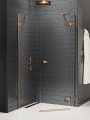 New Trendy Kabina Avexa Copper Brushed 1D Pięciokątna P 100X80X200 Czyste 6mm Active Shield 2 0  EXK-3825