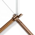 New Trendy Kabina Avexa Copper Brushed 1D Pięciokątna P 100X80X200 Czyste 6mm Active Shield 2 0  EXK-3825
