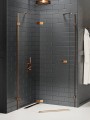 New Trendy Kabina Avexa Copper Brushed 1D Pięciokątna L 100X80X200 Czyste 6mm Active Shield 2 0  EXK-3826