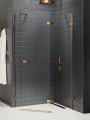 New Trendy Kabina Avexa Copper Brushed 1D Pięciokątna P 100X80X200 Czyste 6mm Active Shield 2 0  EXK-3828
