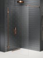 New Trendy Kabina Avexa Copper Brushed Walk-In U 110X200 Czyste 6mm Active Shield 2 0  EXK-3756