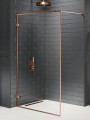 New Trendy Nz4 Kabina Avexa Copper Brushed Walk-In U 110X200 Czyste 6mm Active Shield 2 0 Ramka Alu EXK-3800