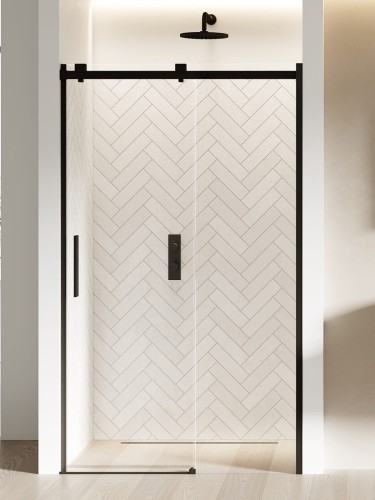 New Trendy Drzwi Wnękowe Softi Black 1D U 120X200 Czyste 8mm Active Shield 2 0  EXK-3952