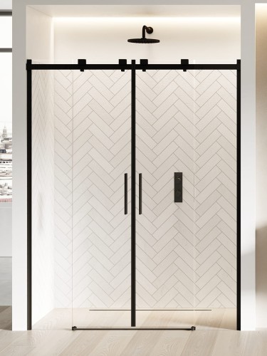 New Trendy Nz4 Drzwi Wnękowe Softi Black 2D U 140X200 Czyste 8mm Active Shield 2 0  EXK-3960