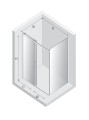 New Trendy Nz4 Kabina Softi Black 1D Prostokątna U 140X110X200 Czyste 8mm Active Shield 2 0  EXK-3988