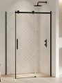 New Trendy Nz4 Kabina Softi Black 1D Prostokątna U 140X120X200 Czyste 8mm Active Shield 2 0  EXK-3989
