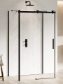 New Trendy Nz4 Kabina Softi Black 1D Prostokątna Przyścienna U 120X80X200 Czyste 8mm Active Shield 2 0  EXK-3996