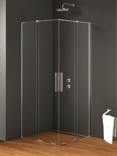 New Trendy Kabina Smart 2D Prostokątna U 90X120X200 Czyste 8mm Active Shield 2 0  EXK-4063