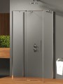 New Trendy Nz4 Kabina Smart 1D Prostokątna Przyścienna U 120X80X200 Czyste 8mm Active Shield 2 0  EXK-4076