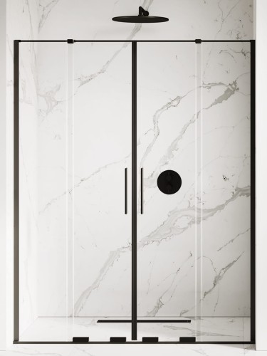 New Trendy Nz4 Drzwi Wnękowe Smart Black 2D U 160X200 Czyste 8mm Active Shield 2 0  EXK-4121