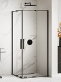 New Trendy Kabina Smart Black 2D Prostokątna U 80X120X200 Czyste 8mm Active Shield 2 0  EXK-4163