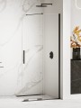 New Trendy Nz4 Kabina Smart Black 1D Walk-In U 150X200 Czyste 8mm Active Shield 2 0  EXK-4196