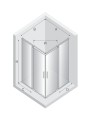 New Trendy Kabina Smart Light Gold 2D Prostokątna U 90X100X200 Czyste 8mm Active Shield 2 0  EXK-4269